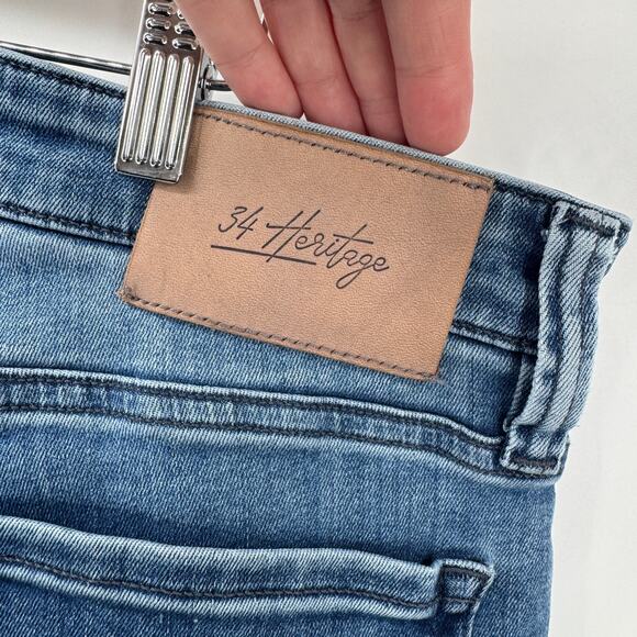 34 Heritage Jeans Mens 32x32 (33x31 ACTUAL) Courage Straight Leg Blue Denim - Picture 6 of 9